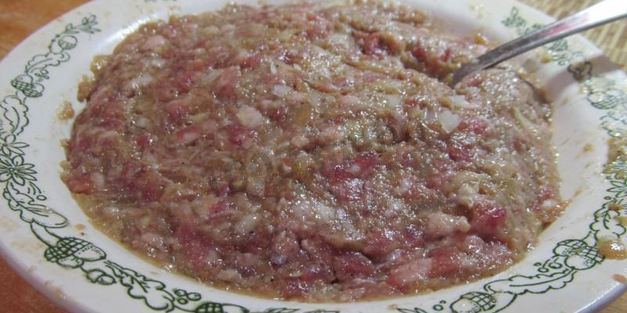 лепешки с фаршем на сковороде