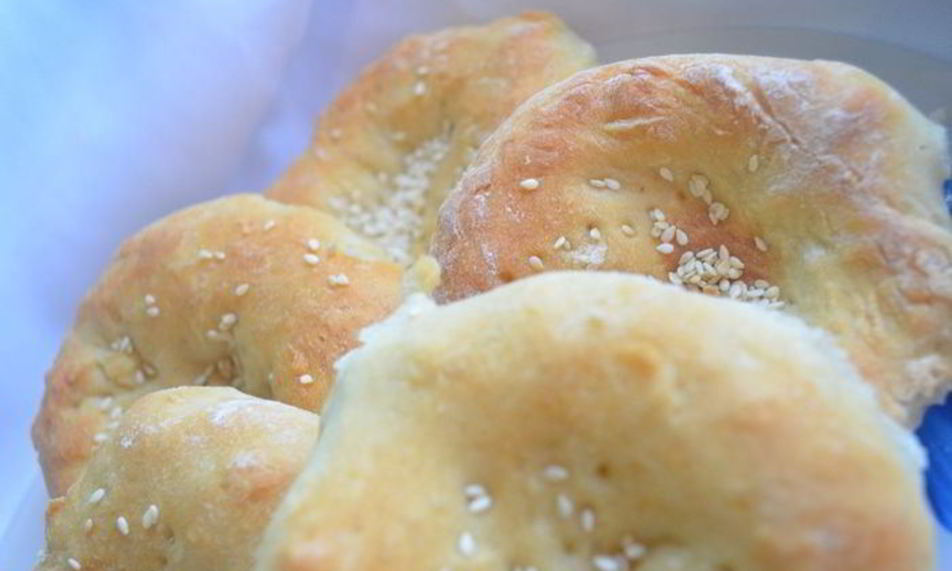 Рецепт лепешки с кунжутом