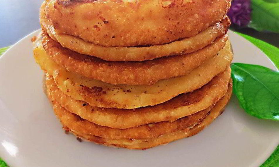 Рецепт лепешки с сыром и картошкой