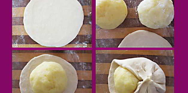 лепешки с сыром и картошкой