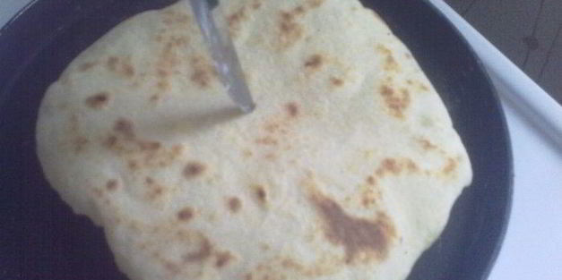 лепешки с творогом, адыгейским сыром и картофелем