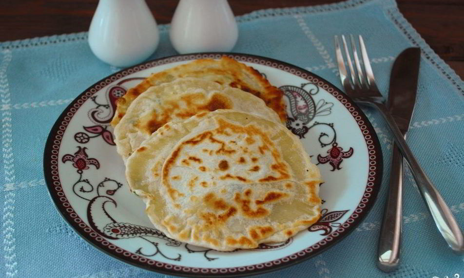 Рецепт лепешки с творогом и зеленью