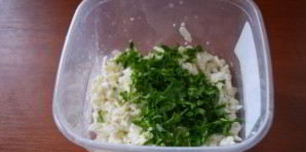 лепешки с творогом и зеленью