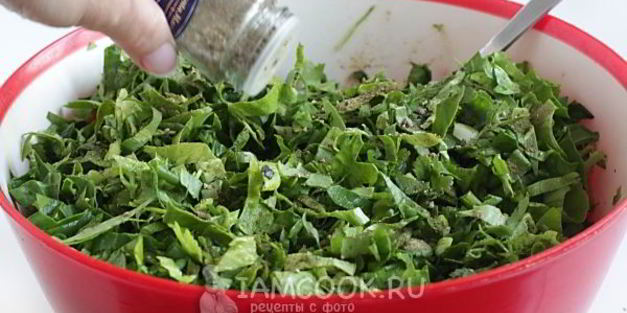 лепешки с зеленью по-кавказски