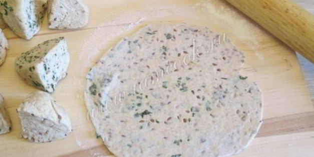 лепешки с зеленью