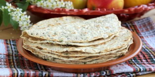 лепешки с зеленью