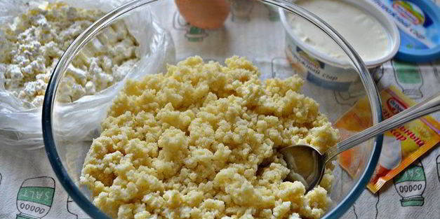 пшенно-творожные лепешки, запеченные в духовке к завтраку