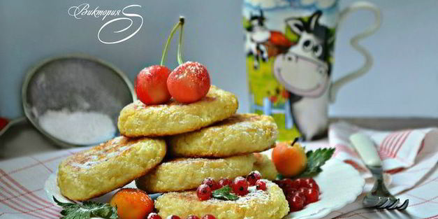 пшенно-творожные лепешки, запеченные в духовке к завтраку