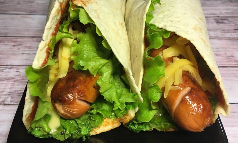 Рецепт сосиски в лепешках