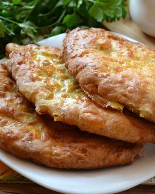 Сырные лепешки на кефире