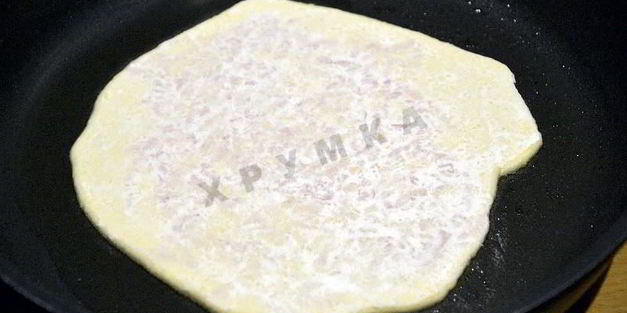 сырные лепешки с ветчиной