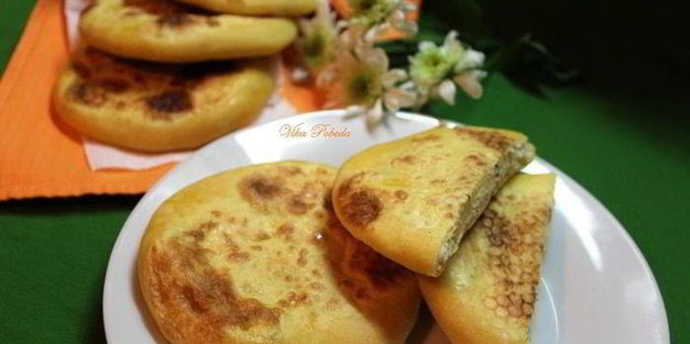 тыквенные лепешки с начинкой