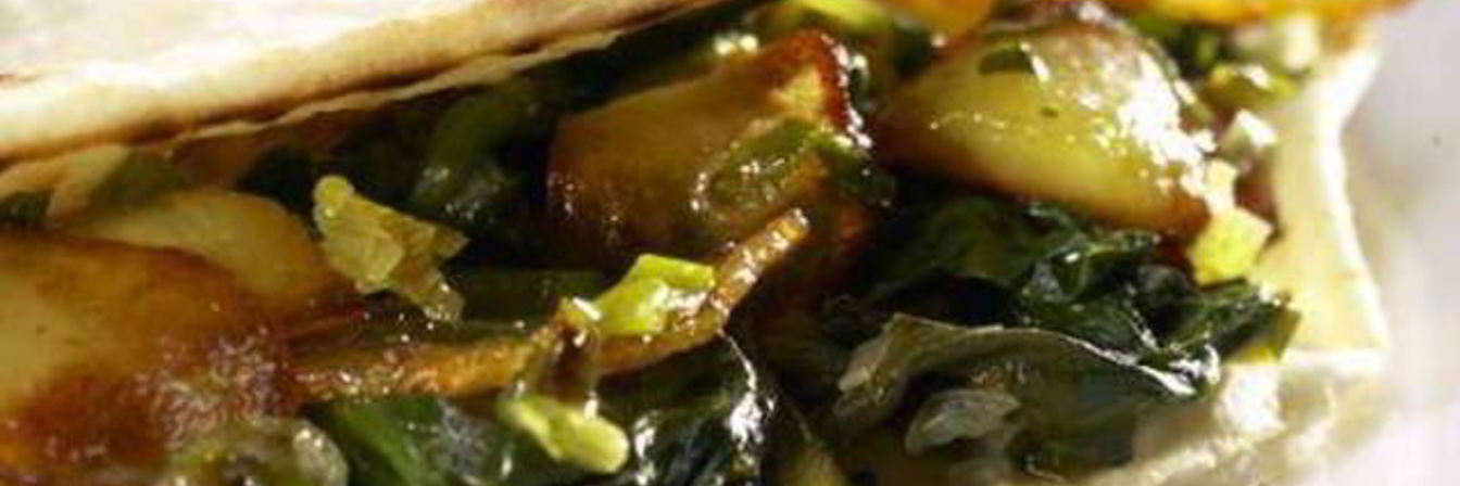 Восточные лепешки с двойной начинкой