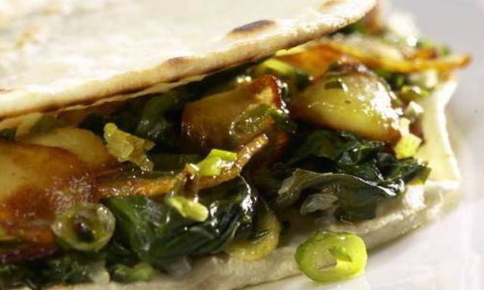 Рецепт восточные лепешки с двойной начинкой