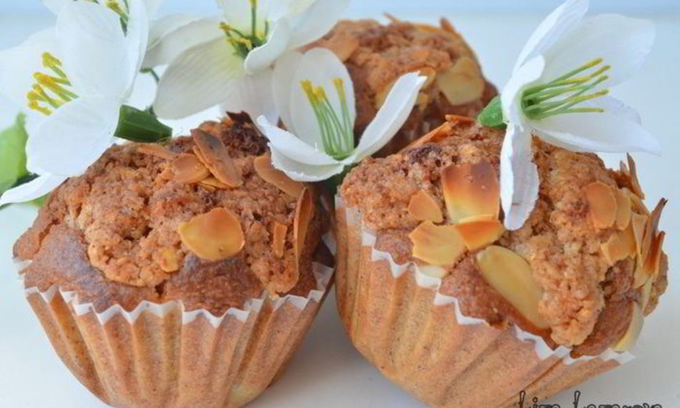 Рецепт абрикосовые маффины с миндальным штрейзелем