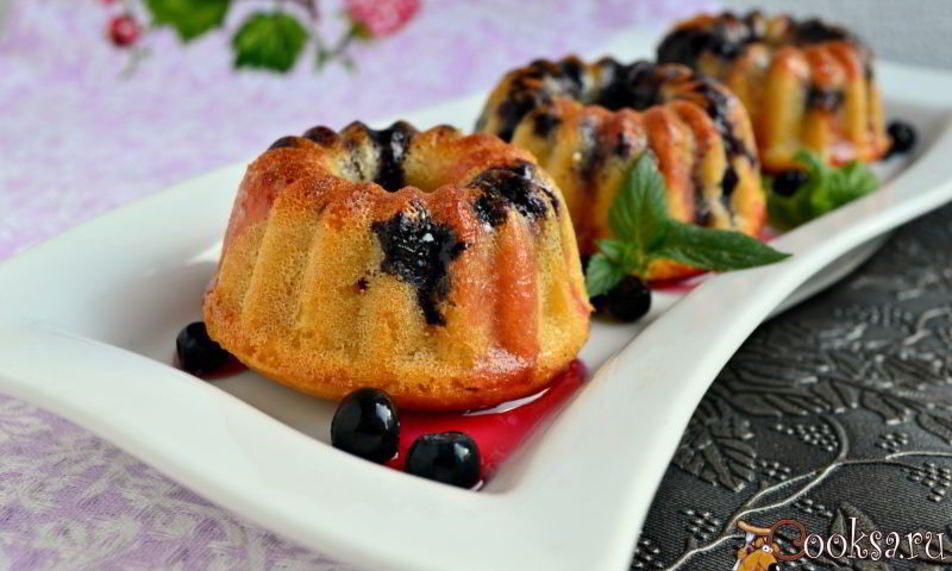 Рецепт черничные маффины