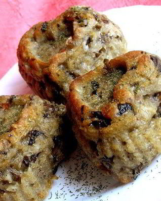 Картофельно-грибные маффины