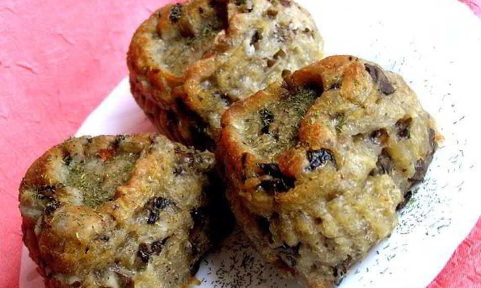 Рецепт картофельно-грибные маффины