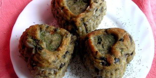 картофельно-грибные маффины