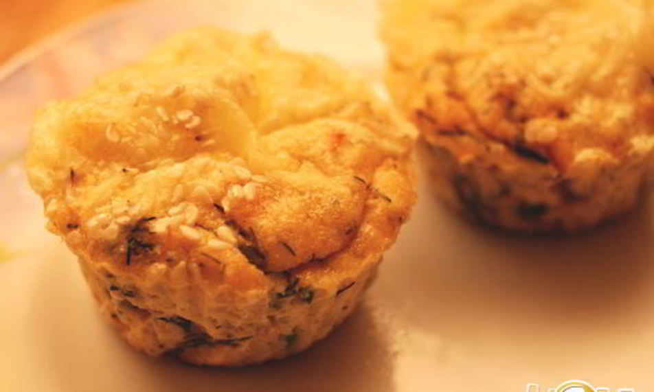 Рецепт картофельные маффины с лососем и зеленью