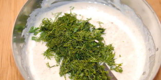 картофельные маффины с лососем и зеленью