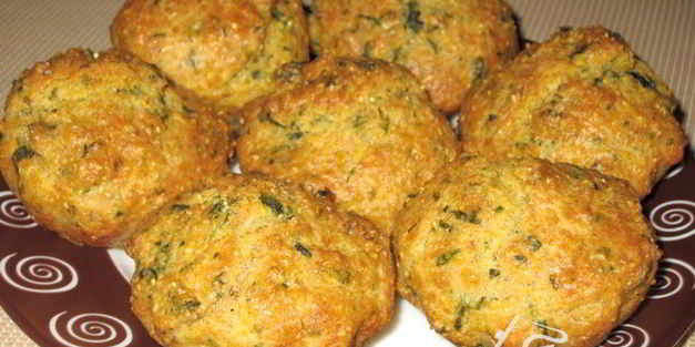кукурузные маффины с брынзой и зеленью