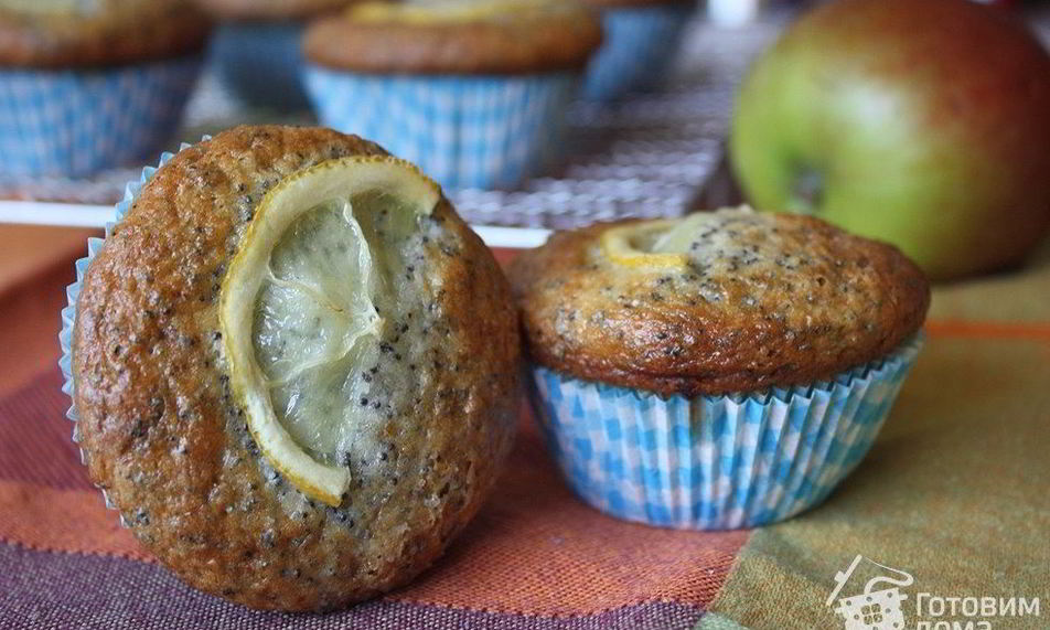 Рецепт лимонно-маковые маффины