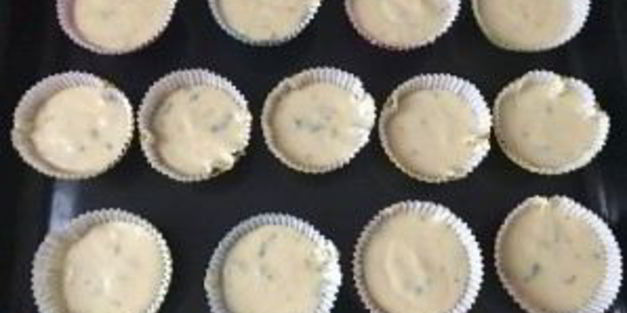 лимонно-мятные маффины на сметане