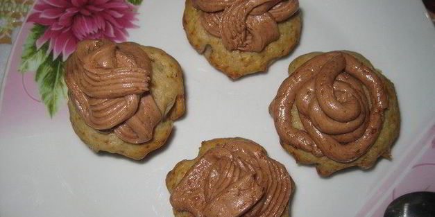 маффины банановые с кофейным кремом