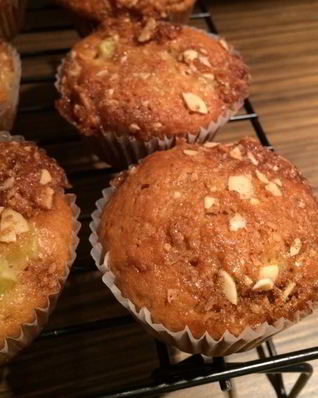 Маффины из ревеня