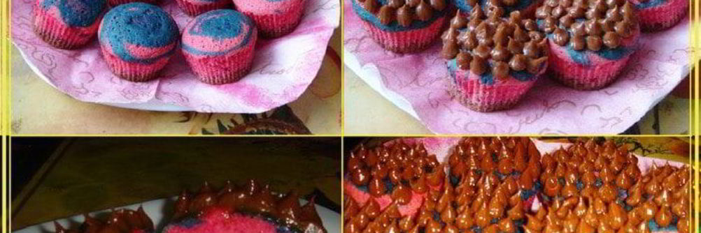 Маффины радужные