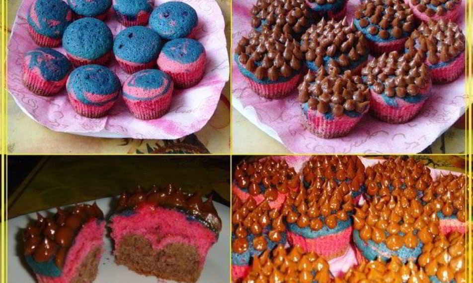 Рецепт маффины радужные