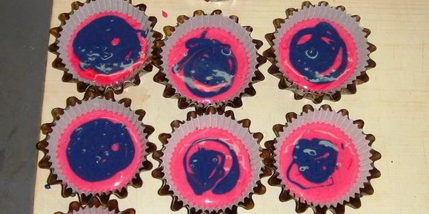 маффины радужные