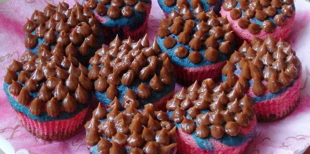 маффины радужные