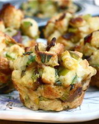 Маффины с беконом и шалфеем