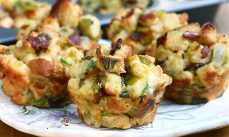 Рецепт маффины с беконом и шалфеем