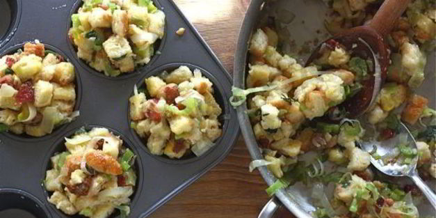 маффины с беконом и шалфеем