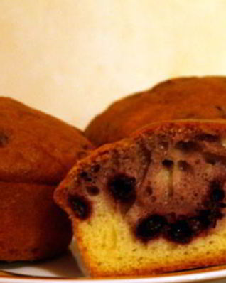 Маффины с черникой