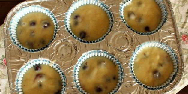 маффины с черной смородиной