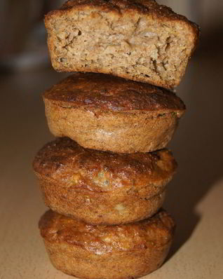 Маффины с грушей и грецким орехом