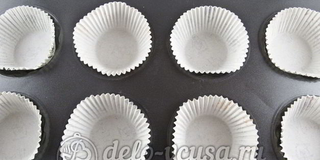 маффины с клубникой