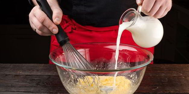 маффины с малиной и черникой