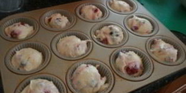 маффины с малиной