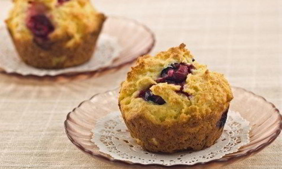 Рецепт маффины с пахтой и ягодами