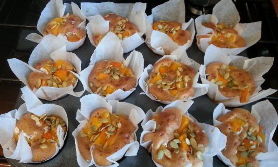 Рецепт маффины с розмарином и тыквой