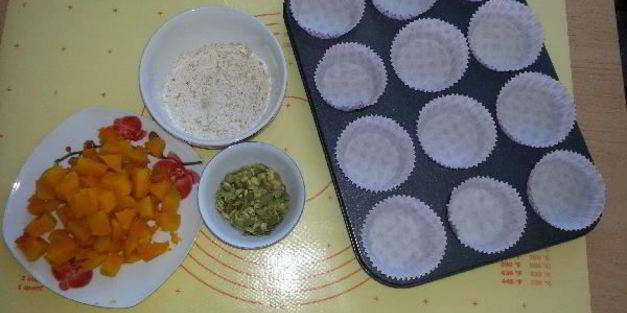 маффины с розмарином и тыквой