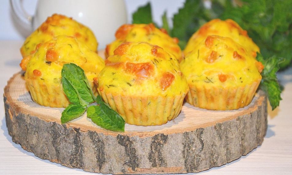 Рецепт маффины с сыром