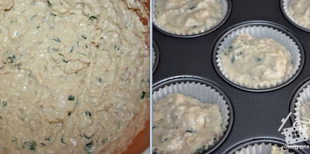 маффины с тунцом и цуккини