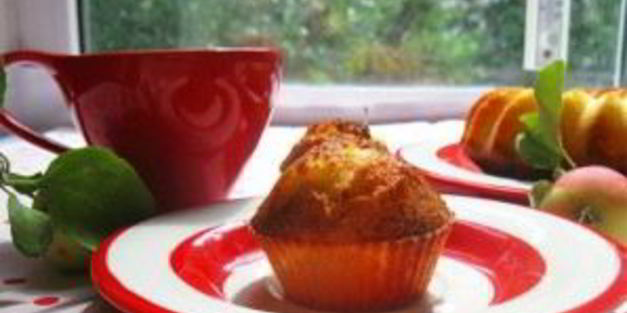 маффины с творогом и яблоками