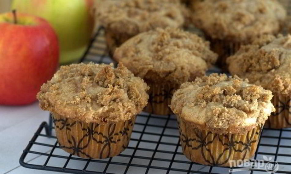Рецепт маффины с яблоками и специями
